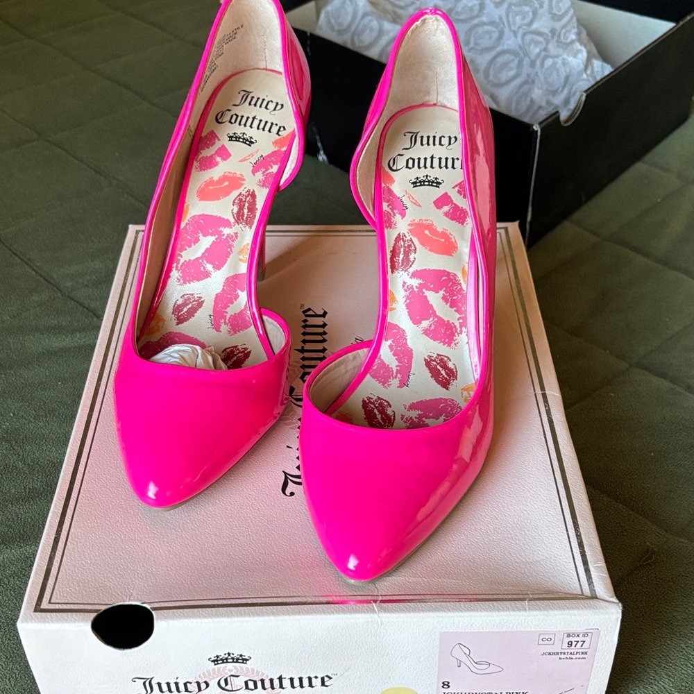 Juicy Couture Vibrant Pink Patent Heels